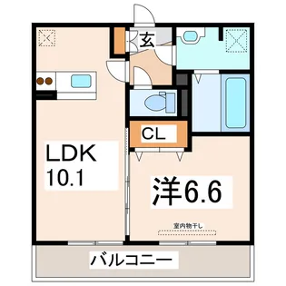 ウィット広崎【2階】の間取り
