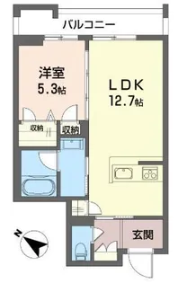 ヴァレンズ・クレシェレ【2階】の間取り