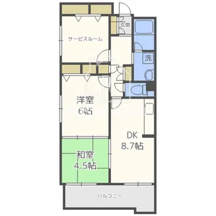 大阪府大阪市西区立売堀1【マンション】の間取り