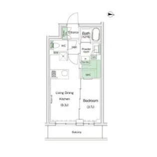 スタイリオ池上WeLL【1階】の間取り