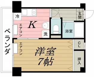 プレステージ千葉【4階】の間取り