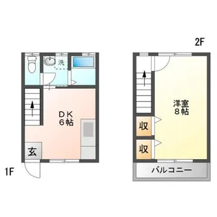パサージュ A~F【2階】の間取り