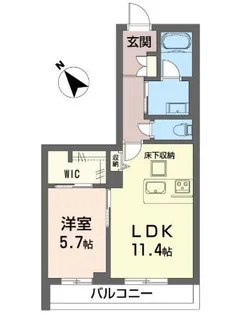 大久保クレスト【1階】の間取り