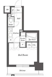 東京都渋谷区幡ヶ谷1【マンション】の間取り