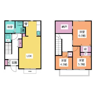 愛知県名古屋市瑞穂区下山町1【一戸建】の間取り