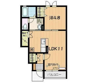 Cross wise C【2階】の間取り