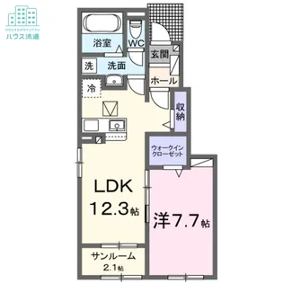 コンフィーエII【1階】の間取り