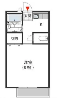 大阪府羽曳野市誉田6【アパート】の間取り