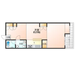 大阪府大阪市福島区福島3【マンション】の間取り
