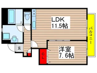 アスピリア cime IIの間取り