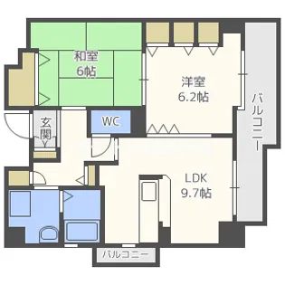 メゾンキコー住之江【8階】の間取り