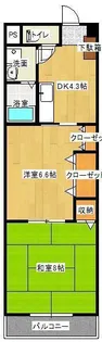 山形県山形市北町4【マンション】の間取り