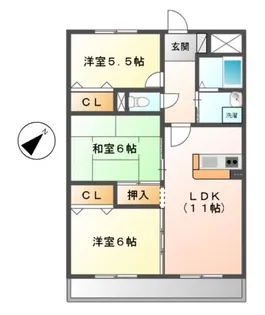 ルネス光【3階】の間取り