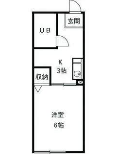 シティハイム中村【1階】の間取り