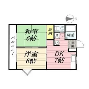 第5磯部コーポ【2階】の間取り