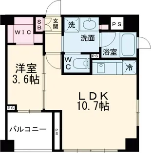 シティカレント目黒学芸大学【4階】の間取り