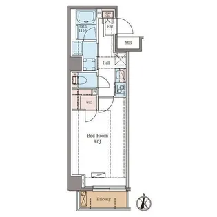 ラグゼナ武蔵新城【1階】の間取り