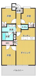 MJRザ・ガーデン上熊本駅前【13階】の間取り