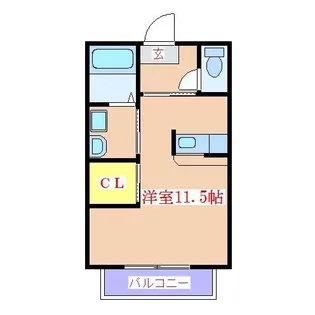 鹿児島県霧島市国分野口町【アパート】の間取り