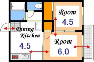 コーポ小林A棟【1階】の間取り