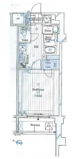 ガリシア新宿WEST【3階】の間取り