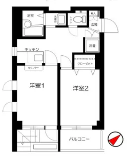 ロングアイランドガーデン【1階】の間取り