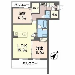 ラフィネ【2階】の間取り
