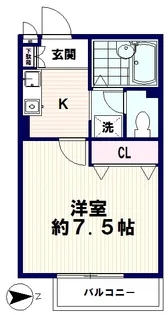 セジュールヤマ【2階】の間取り