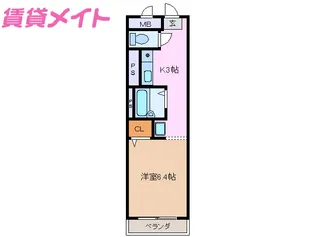 Hearty西日野V【2階】の間取り