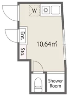 YIANハウス高田馬場【1階】の間取り