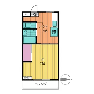 育生ハイツ【3階】の間取り