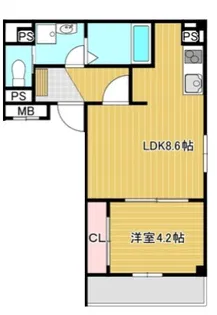 wiz Abeno【3階】の間取り