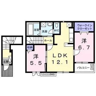 アンソロジ-【2階】の間取り
