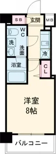 ベルシード池袋本町【8階】の間取り