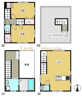 東京都江戸川区東葛西8【一戸建】の間取り