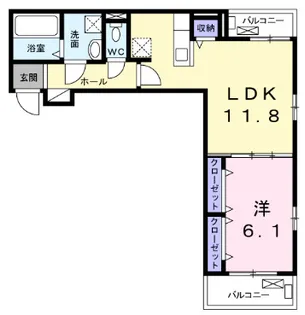 エヴァーグリーンIII【3階】の間取り