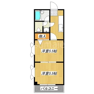 王子北ウイング【4階】の間取り