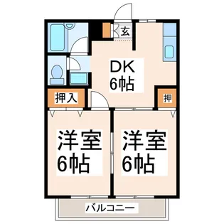 MAハイツ【1階】の間取り