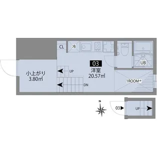 四谷テラス【2階】の間取り