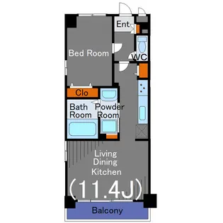 リヴェール三軒茶屋【4階】の間取り