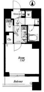 東京都新宿区榎町【マンション】の間取り