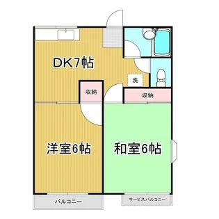 ファミーユ中村壱番館【1階】の間取り