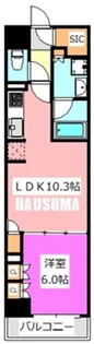 オープンレジデンシア日暮里【9階】の間取り