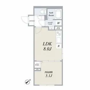 エルファーロ赤坂【2階】の間取り