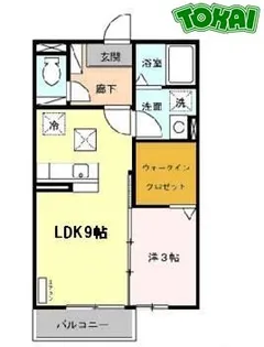 カモミール【1階】の間取り