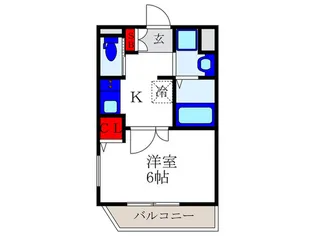 L&Cスタ-ハイツNo17【1階】の間取り