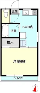 コーポ沢辺【1階】の間取り