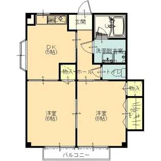 ファミール大島II【2階】の間取り