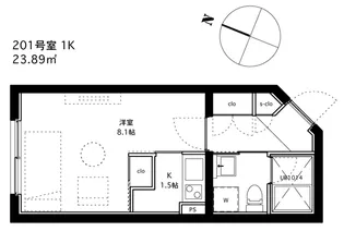 スペックレジデンス上野毛ヒルズ【2階】の間取り