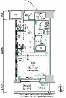 クラリッサ横浜ロッソ【2階】の間取り